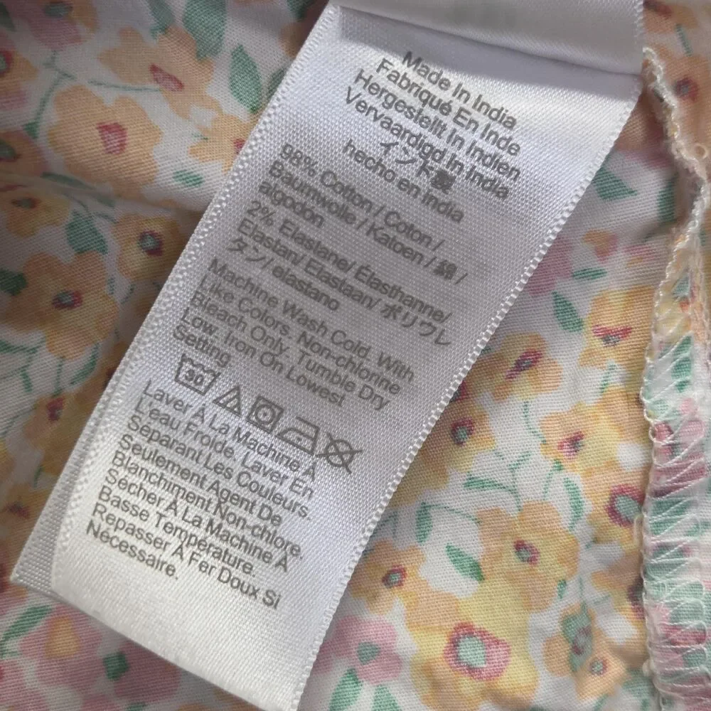 J.Crew Dress Womens 18 Multicolor Floral Sleeveless Tiered Midi Sundress Summer - Picture 7 of 11